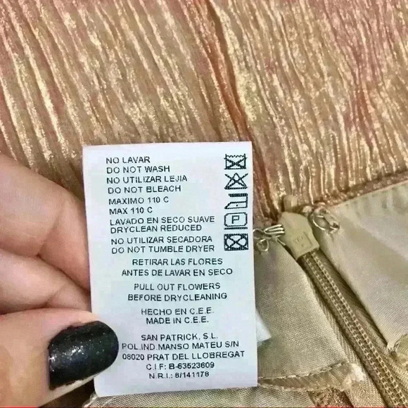 Pronovias Barcelona Black & Rose Gold Beaded Vintage Two Piece Shirt & Skirt Set - Picture 14 of 15